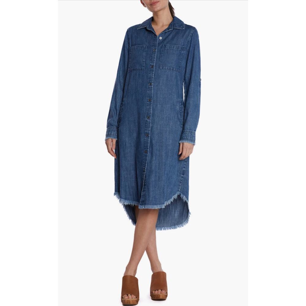 Wash Lab Denim - Denim Midi Shirtdress - Extra Large